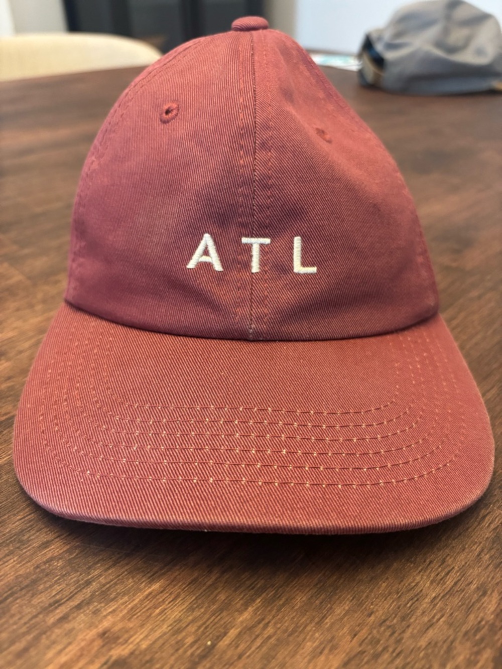 Maroon ATL Embroidered 6 Panel Hat